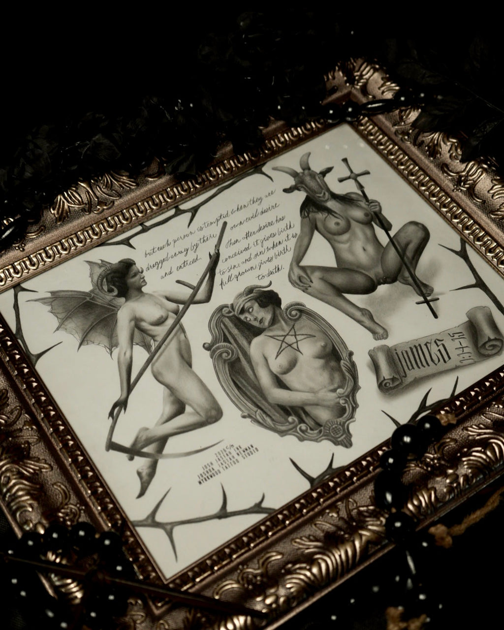 Birth of Sin — Original Graphite Artwork (1/1)